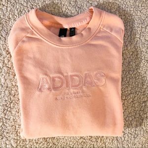 Adidas Pink Crewneck Sweatshirt Rare Small Soft